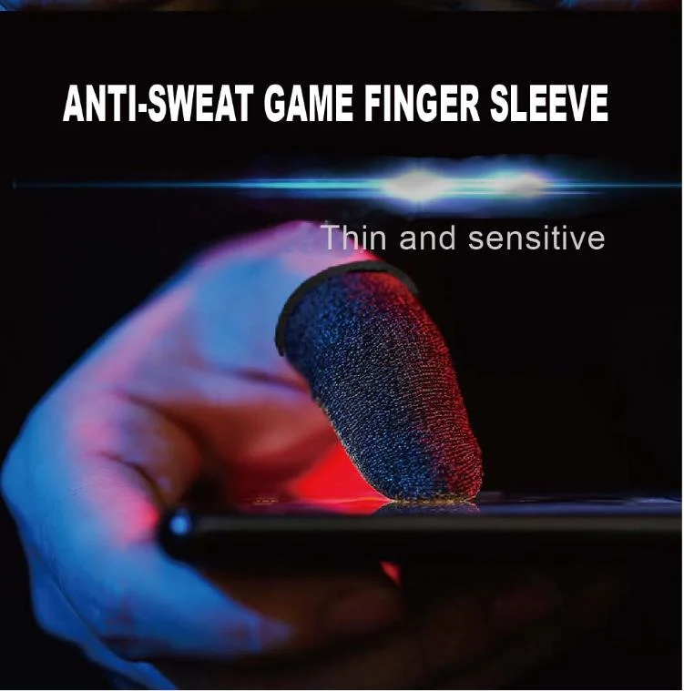 Breathable Sweat-Proof Phone Gaming Gloves Anti-Sweat Fingertips Touch Screen Finger Sleeves