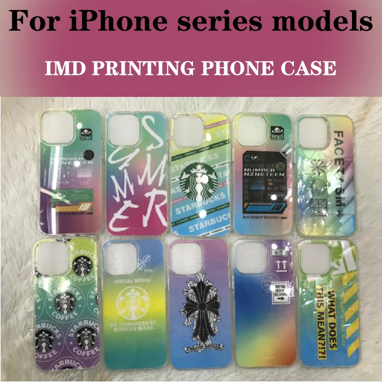 Popular IMD Colors Pattern Girl Acrylic Mobile Phone Case for iPhone 7/8/Se for iPhone 7 Plus/8 Plus