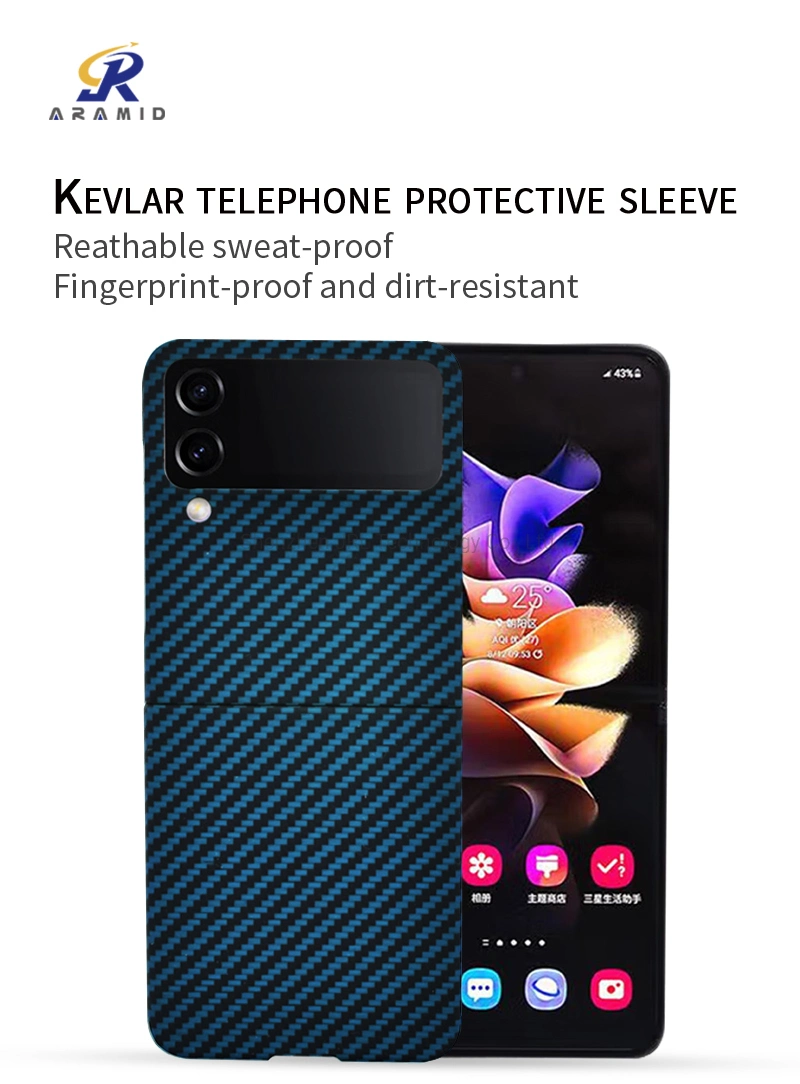 Cell Phone Accessories Kevlar for iPhone 14 Mobile Phone Back Cover Aramid Cellphone Cases