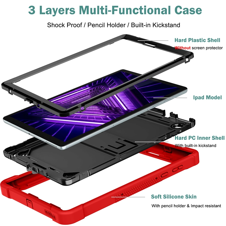 High Quality Heavy Duty Shockproof Rugged Tablet Case for Lenovo Tab M10 Plus 2020 2ND Gen 10.3 Inch Tb-X606f/X606X