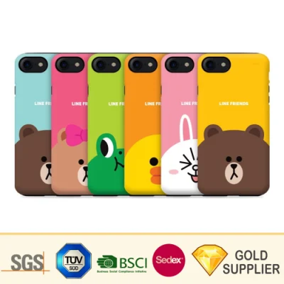 Accessori per custodie per telefono in pelle ibrida e plastica in silicone TPU PC personalizzati di alta qualità Custodia per telefono universale ultra sottile impermeabile con motivo animale carino