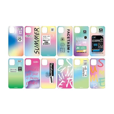 Custodia per telefono in acrilico da donna con motivo colorato con stampa IMD per iPhone X/Xs/Xr/Xs Max