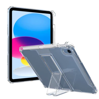 Custodia flessibile per tablet TPU in acrilico trasparente con supporto per PC per iPad Air 4/5 da 10,9 pollici 2020 2022