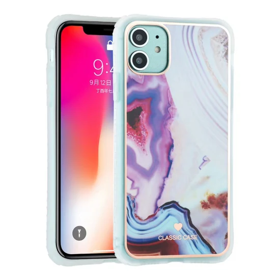 Custodia per telefono per iPhone12 PRO Max Custodia in TPU marmo OEM/ODM IMD