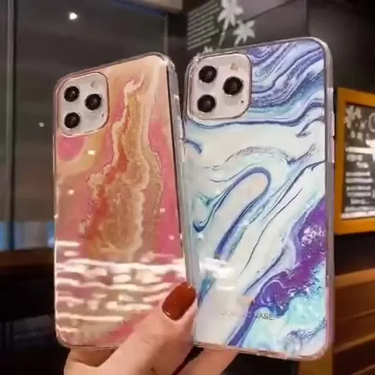 Custodia per telefono IMD per iPhone 12PRO Max Marble